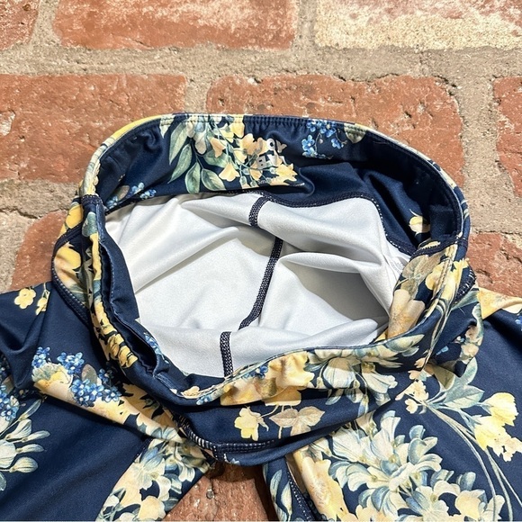 Joy Lab Navy and Yellow Floral Leggings Size Small - Picture 11 of 16